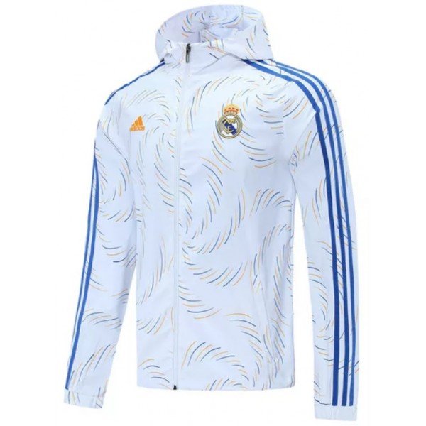 Jaqueta Real Madrid 2021 2022 Adidas oficial Branca